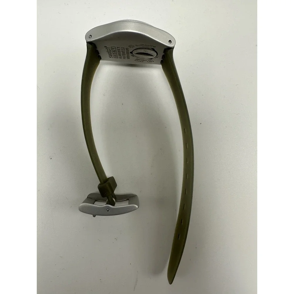 Swatch Watch SPARKLING OLIVE Irony YLS1017 2002 New Battery 33MM 7.5